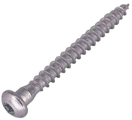 HPM TEC RAPI-TEC 5,0x50/45 - stavební vrut do tesařského kování, pozink, půlkulatá hlava s osazením, TORX T20