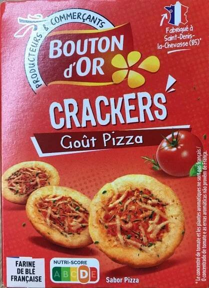 Crackers gout + pizza Bouton d'Or