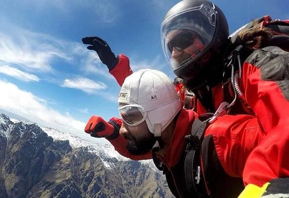 Ashok Selvan Sky Diving Pics