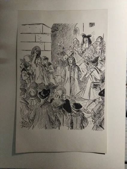 Mikoláš Aleš litografie grafika  - Výtvarné umění