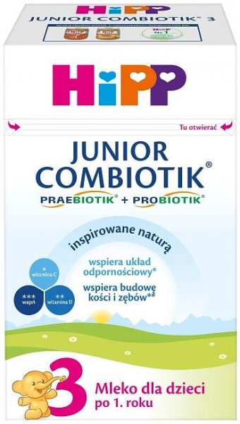 HiPP Junior Combiotik 3 Mléko pro děti od 1 roku 550 g