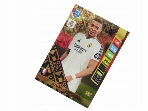 PANINI FIFA 365 2025 EXTRA RARE MOMENTUM KYLIAN MBAPPE REAL MADRID UNIKÁT