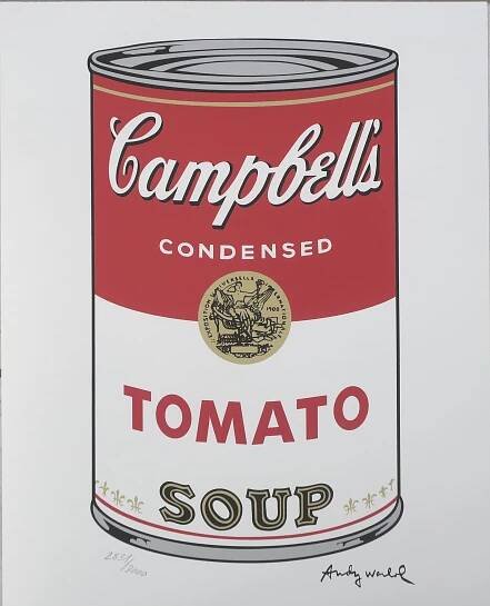 Andy Warhol TOMATO Campbell's Soup 3000 series
