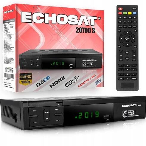 TUNER SATELITNÍ PŘIJÍMAČ DVB-S, DVB-S2 ECHOSAT 20700 S 2 x USB 2.0 HDMI