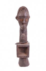 Afrikanische Figur Gesicht - Klenoty, umění a starožitnosti
