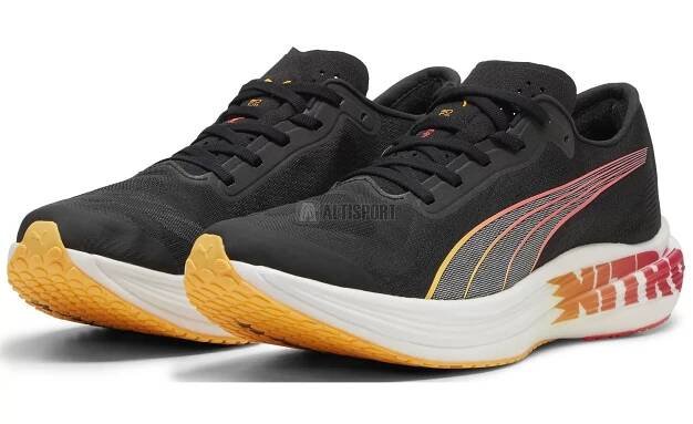 Pánské boty PUMA DEVIATE NITRO ELITE 2 FF 309695_01 BLACK/SUN STREAM/SUNSET GLOW velikost: EU 44 (UK 9,5)