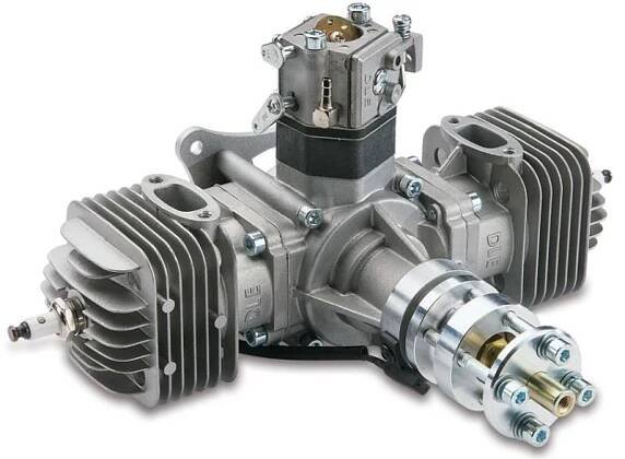 DLE60 benzínový dvouválcový modelářský motor