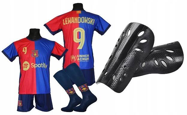 LEWANDOWSKI sportovní set fotbalového oblečení BARCELONA