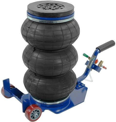 BAUG Pojízdný pneumatický měchový zvedák 3,5t balonový, 140-400mm, krátká rukojeť B3302