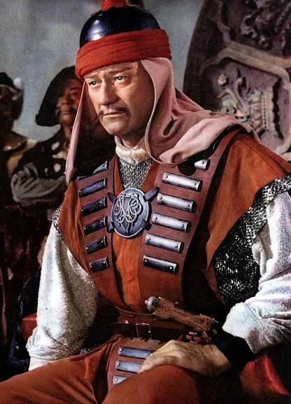 Jako mongolský vojevůdce ve filmu Dobyvatel (1956)
