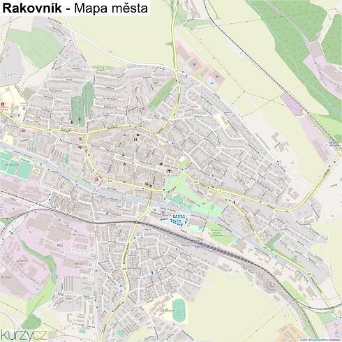 Rakovník - mapy | Kurzy.cz