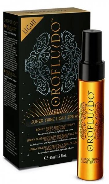 RE029 RE OROFLUIDO SUPER SHINE LIGHT SPREJ PRO LESK VLASŮ 55 ML-1
