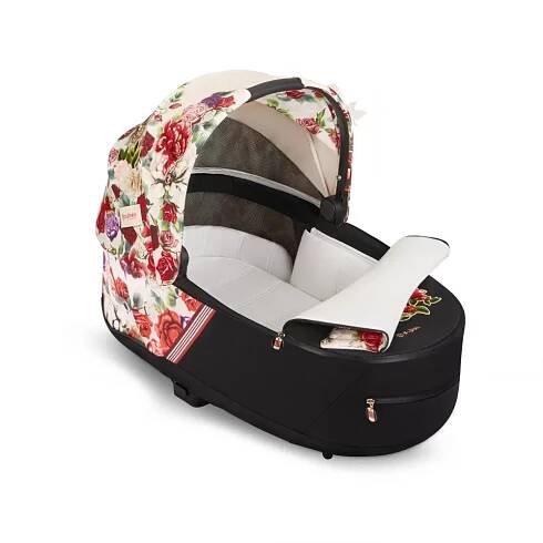 CYBEX Rám Priam 4.0, Seat Pack, Lux Carry Cot + Cloud T i-Size Spring Blossom 