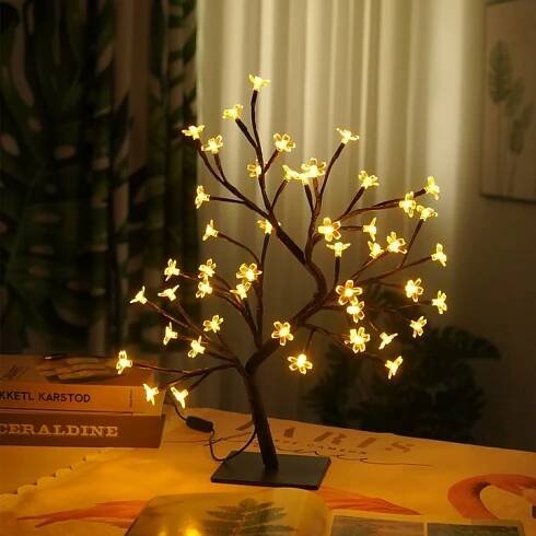 Strom štěstí LED lampička Bonsajový strom