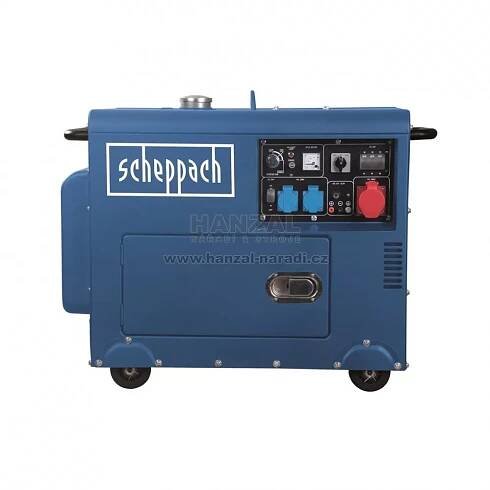 Elektrocentrála dieselová 5000W Scheppach SG 5200 D s regulací AVR 