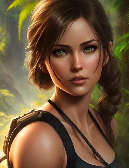 Ai Generované, Žena, Lara Croft