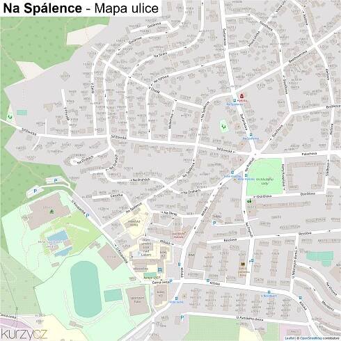 Na Spálence - mapy | Kurzy.cz