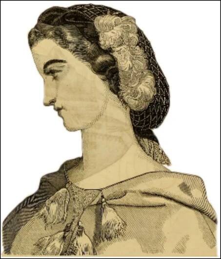 gold hair net godeys ladys book 18632