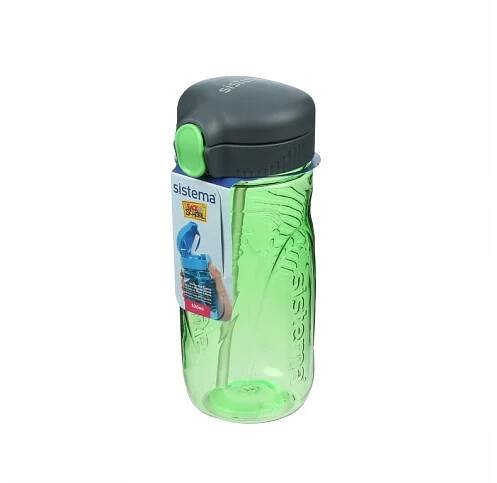 Sistema Láhev s brčkem Hydrate Quick Flip Top 520 ml, mátová | Sistema-krabicky.cz