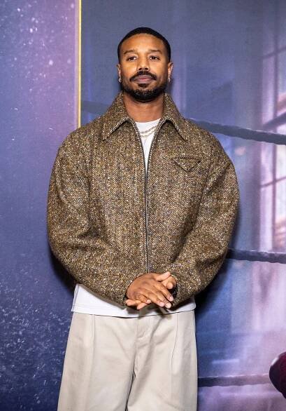 Actor Michael B. Jordan at the Los Angeles premiere of Amazon MGM Studios' 'The Fire Inside'