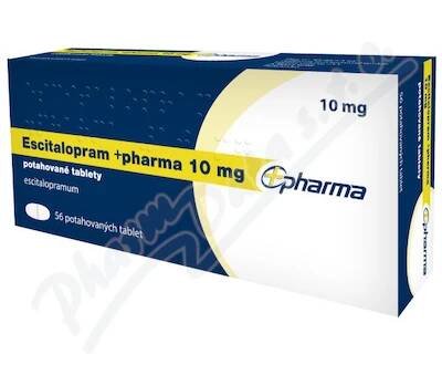 Escitalopram +pharma 10mg tbl.flm.56