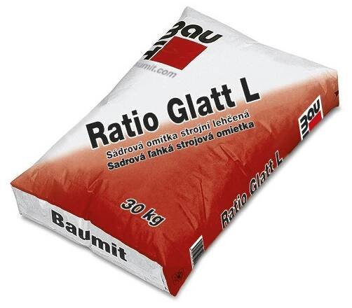 Omítka sádrová Baumit hlazená lehčená Ratio Glatt L 1mm / 30kg