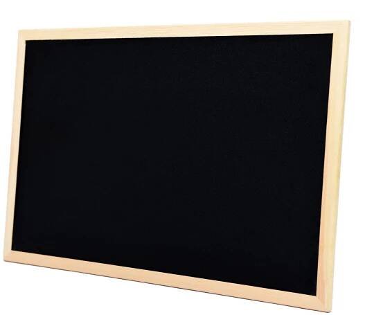 Magnetická křídová tabule černá 60x90 dřevo