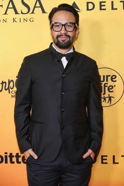 Lin-Manuel Miranda attends the Los Angeles premiere of Disney's 