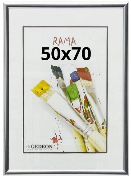 Rámeček na fotografii 50x70 stříbrný plexisklo plakát univerzální