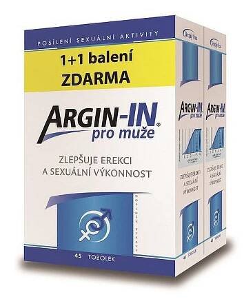 Argin-IN pro muže tobolky 90 + Argin-IN tobolky 90 zdarma od 1 399 Kč - srovnání cen | Leano.cz