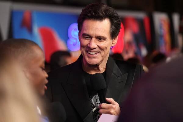 Jim Carrey attends the premiere of “Sonic The Hedgehog 3” in Los Angeles Dec. 16, 2024.