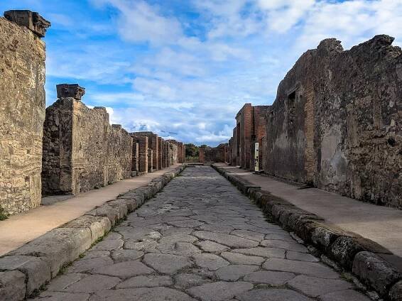 Ulice v Pompejích.