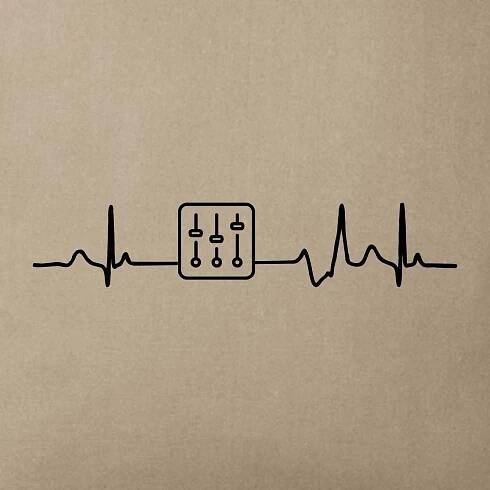 Ekg zvukař - mixpult - Polštář 50x50