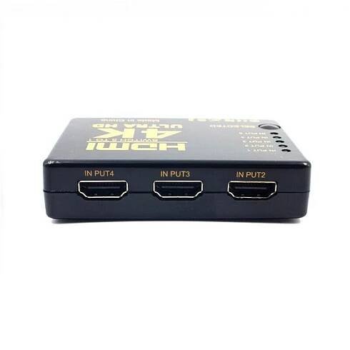 HDMI slučovač / přepínač s dálkovým ovladačem - 5 portů - HDTV - 1080p s externím přijímačem