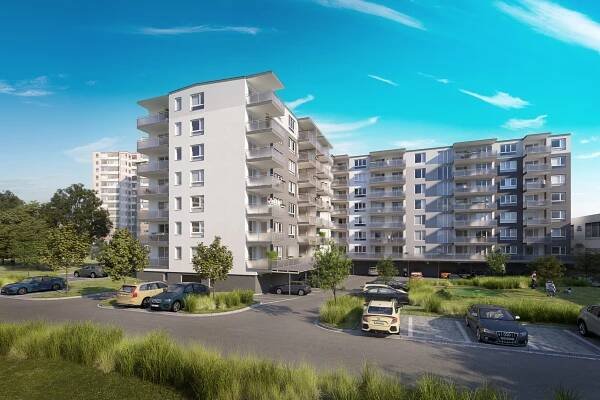 Prodej moderního bytu 2+kk 58,71 m2 + 9,48 m2 lodžie, Janského D1, Olomouc - Povel