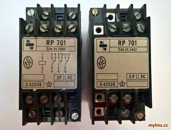 Staré relé – relé RP701 – mylms