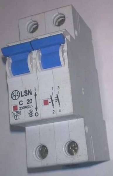 jistič  LSN B20 OEZ Letohrad - 2pol