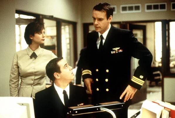 JAG - Návštěva Annie - Z filmu - Catherine Bell, Patrick Labyorteaux, David James Elliott