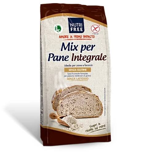 Mix per Pane Integrale bezlepková celozrnná Zmes na chlieb 1000 g Nutrifree
