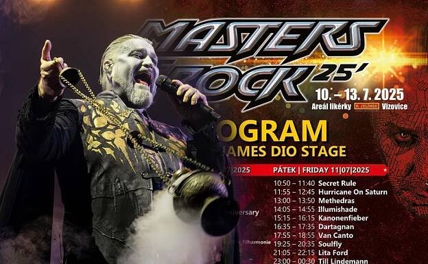 Pozor! Program festivalu MASTERS OF ROCK 2025 je tady!