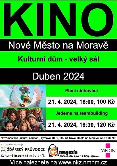 KINO Nové Město na Moravě 2024 - Žďárské Vrchy.cz