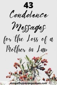 condolence messages for mother in law pinterest