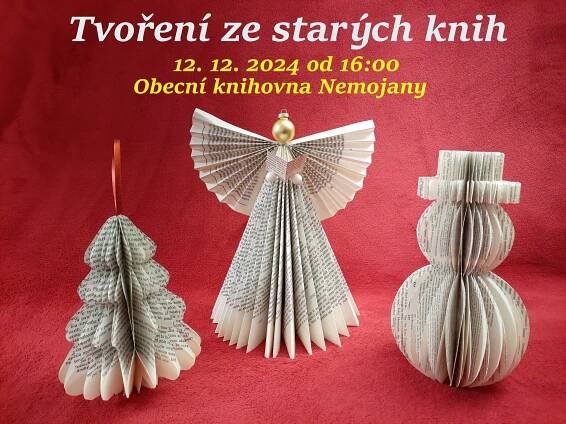 Tvoření ze starých knih :: Obecní knihovna Nemojany
