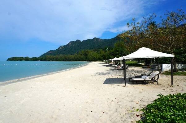 A private beach all to yourself at the Danna Langkawi luxury resort