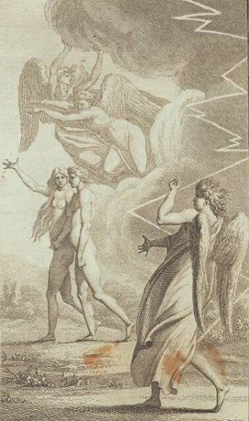 Ilustrace k Ewaldovu "Adam a Eva". PROTI od J.F. Clemens