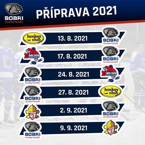 Bobří příprava stejná jako minulý rok HC Bobři Valašské Meziříčí