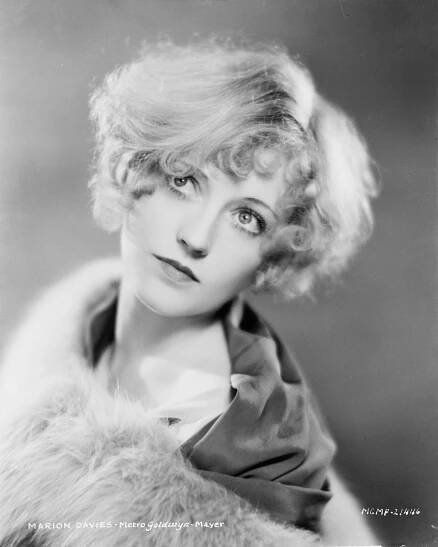 Marion Davies Draped In Fur, For Mgm Studios, 1929.