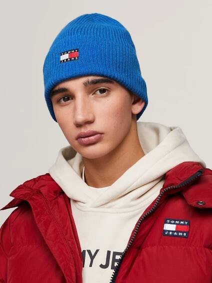 Tommy Jeans Čepice 'HERITAGE' – modrá: přední strana