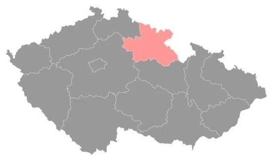 královéhradecký kraj správní jednotka české republiky. vektorová ilustrace. - hradec králové region stock ilustrace