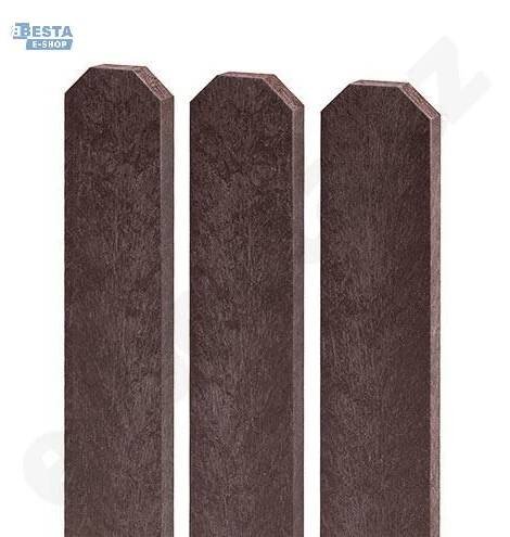 Plotovka PVC tříhranná hlava - 78x21x1200 mm - černá